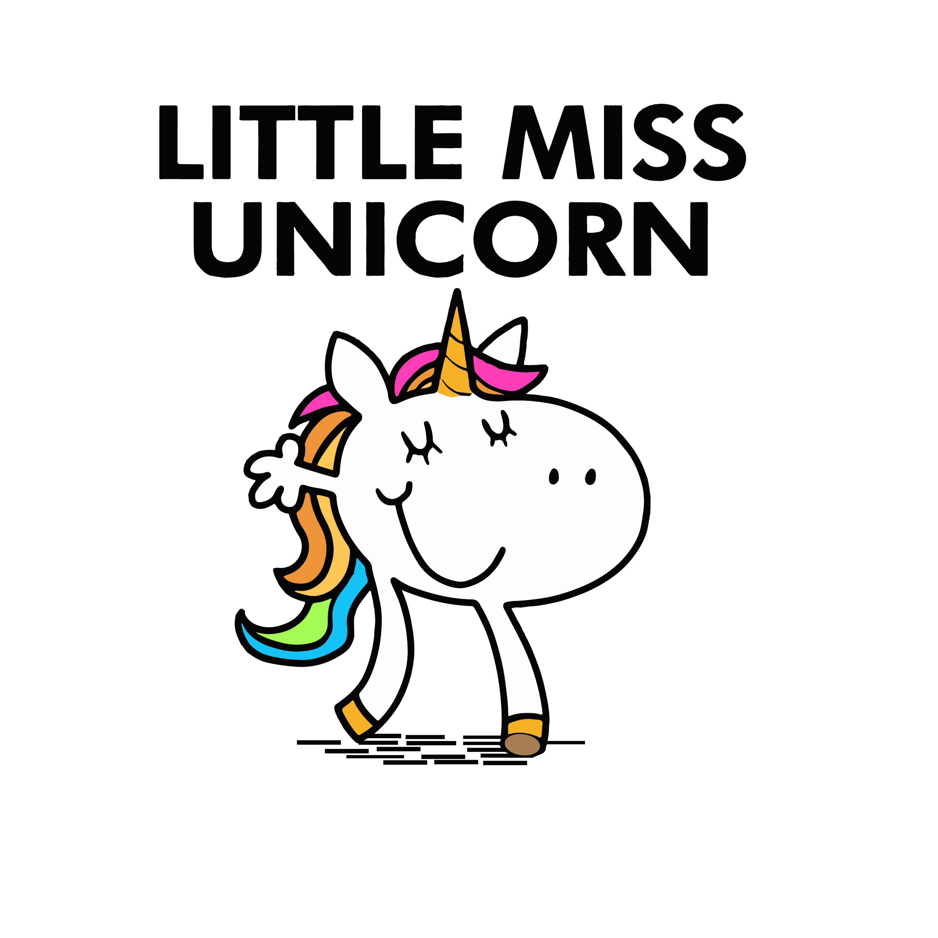 Little Miss Unicorn SVG, Unicorn SVG, Funny Unicorn SVG Inspire Uplift