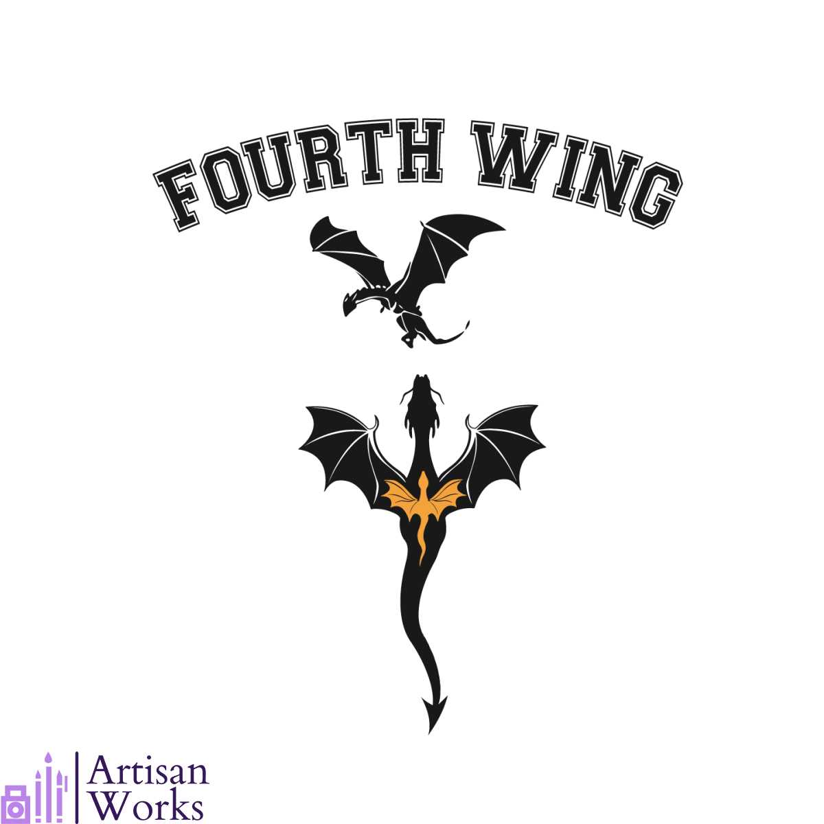 fourth wing clipart