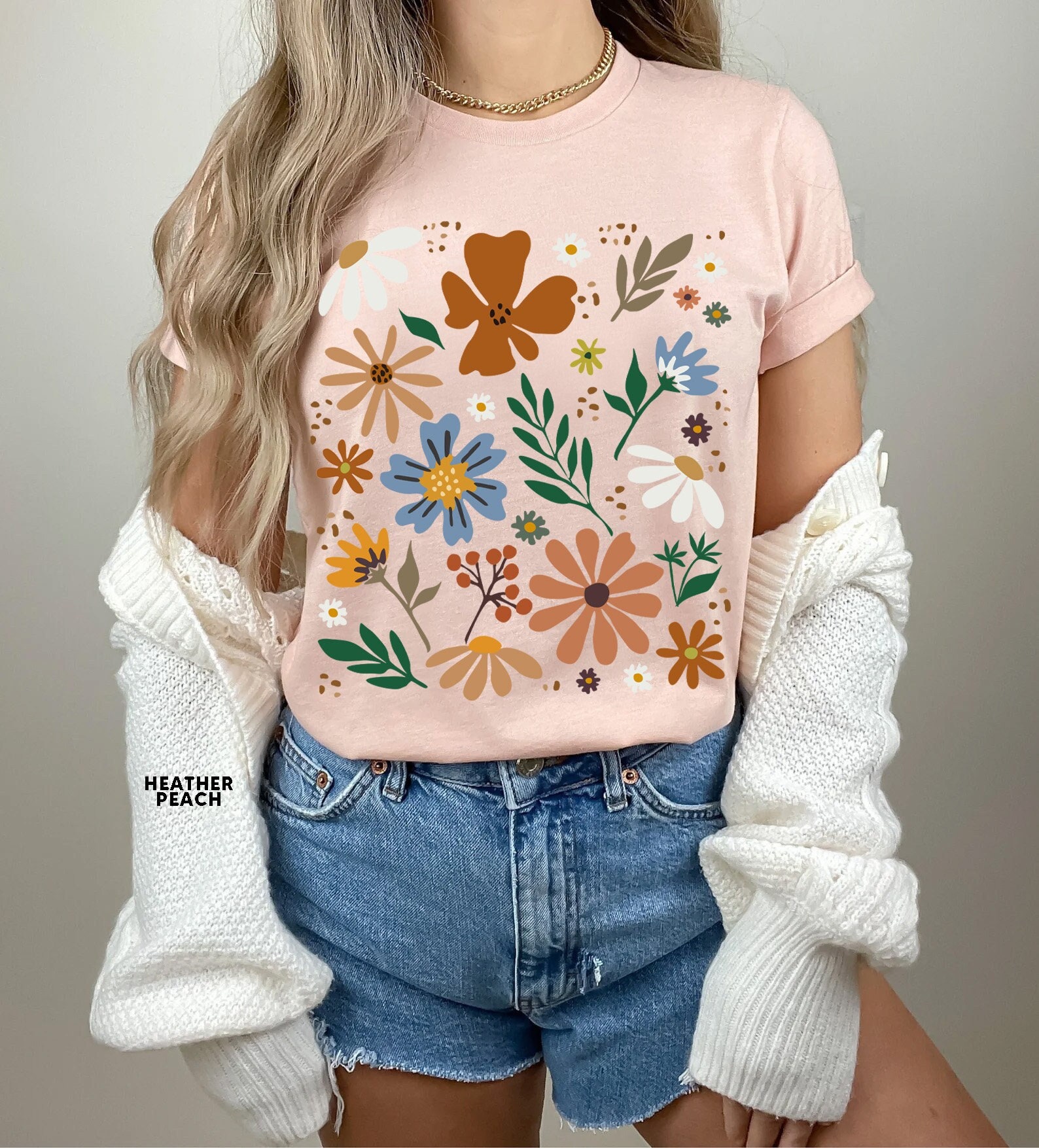 Wildflower Tshirt, Wild Flowers Shirt, Floral Tshirt, Flower | Inspire ...