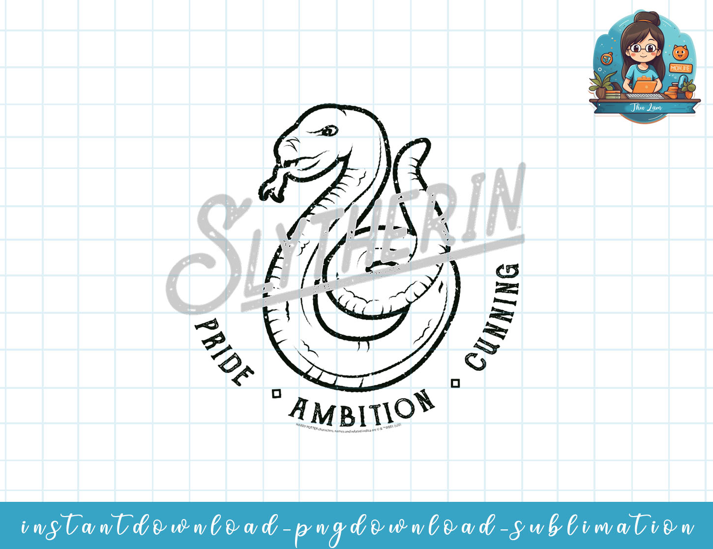 Harry Potter Slytherin Stamped Logo png, sublimate, digital | Inspire ...