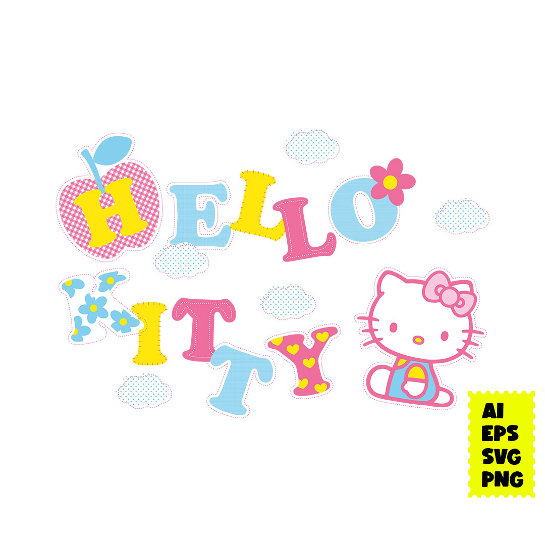 Hello Kitty Svg, Kawaii Svg, Kawaii Kitty Svg, Cute Cat Svg, | Inspire ...