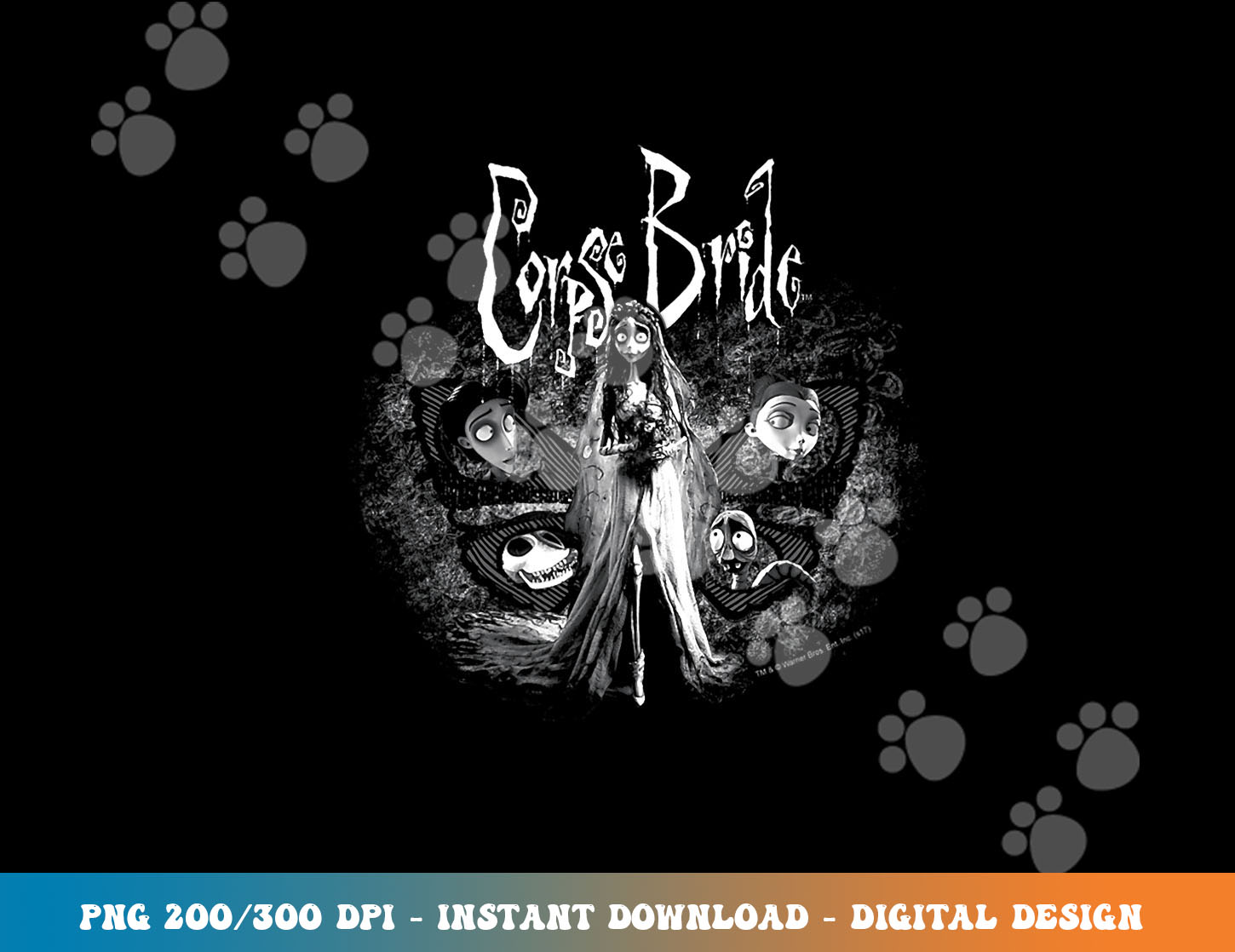 Corpse Bride Bride to Be png, sublimation | Inspire Uplift