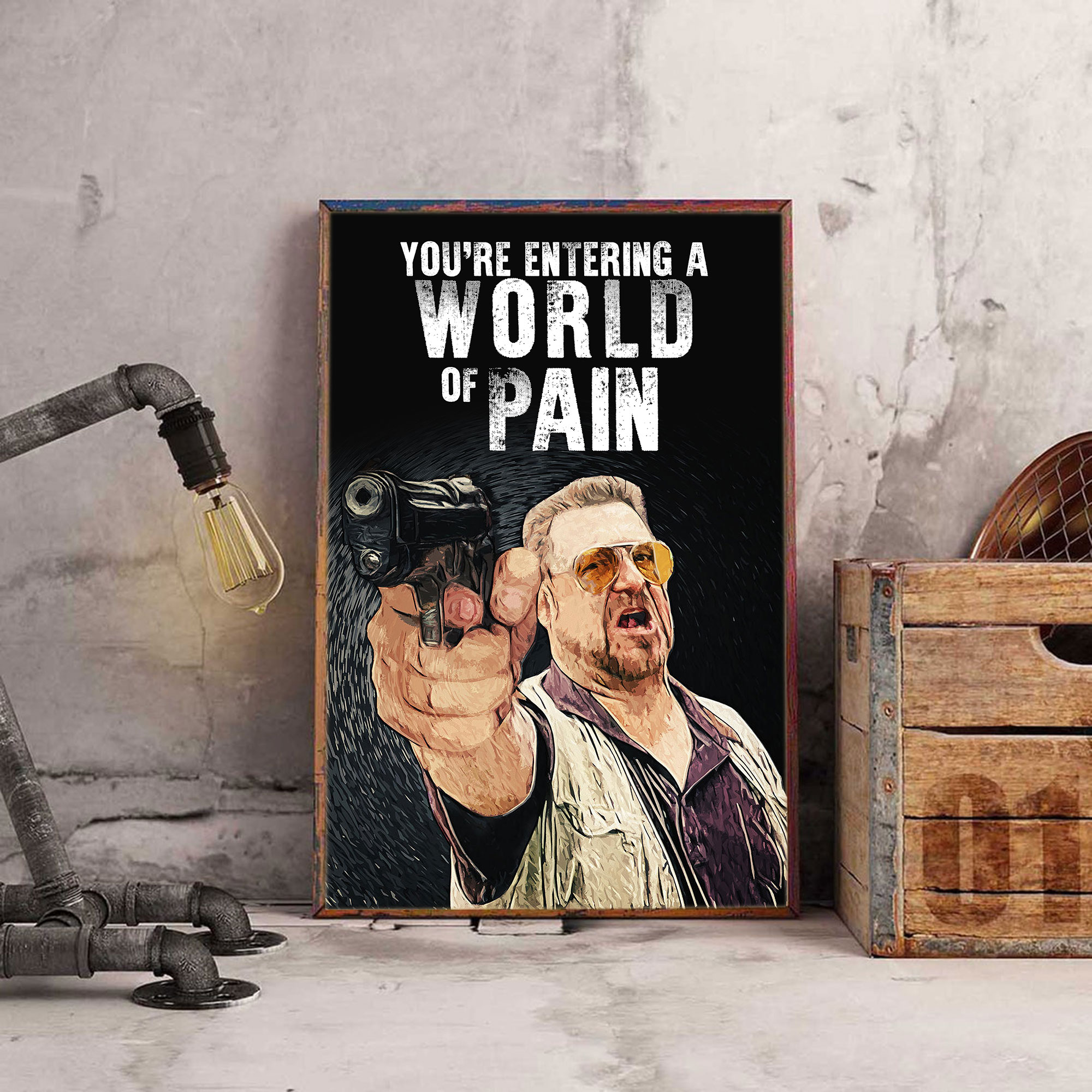 The Big Lebowski Wall Art, The Big Lebowski Poster, Movie Po Inspire