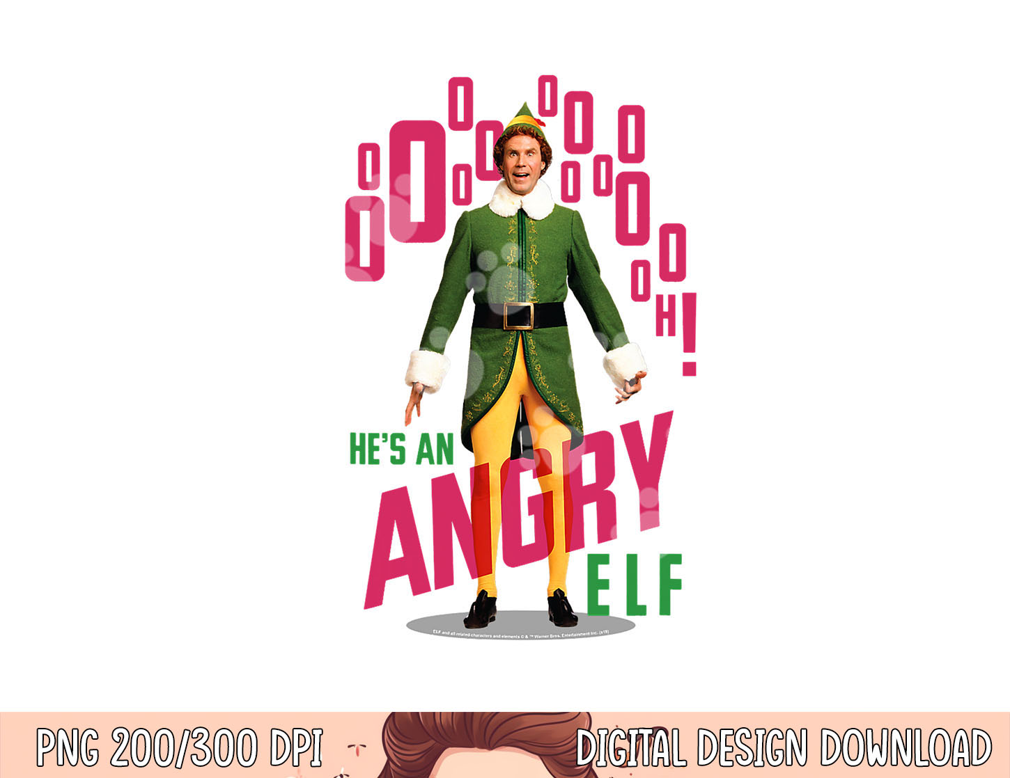 Elf He s an Angry Elf png, sublimation | Inspire Uplift