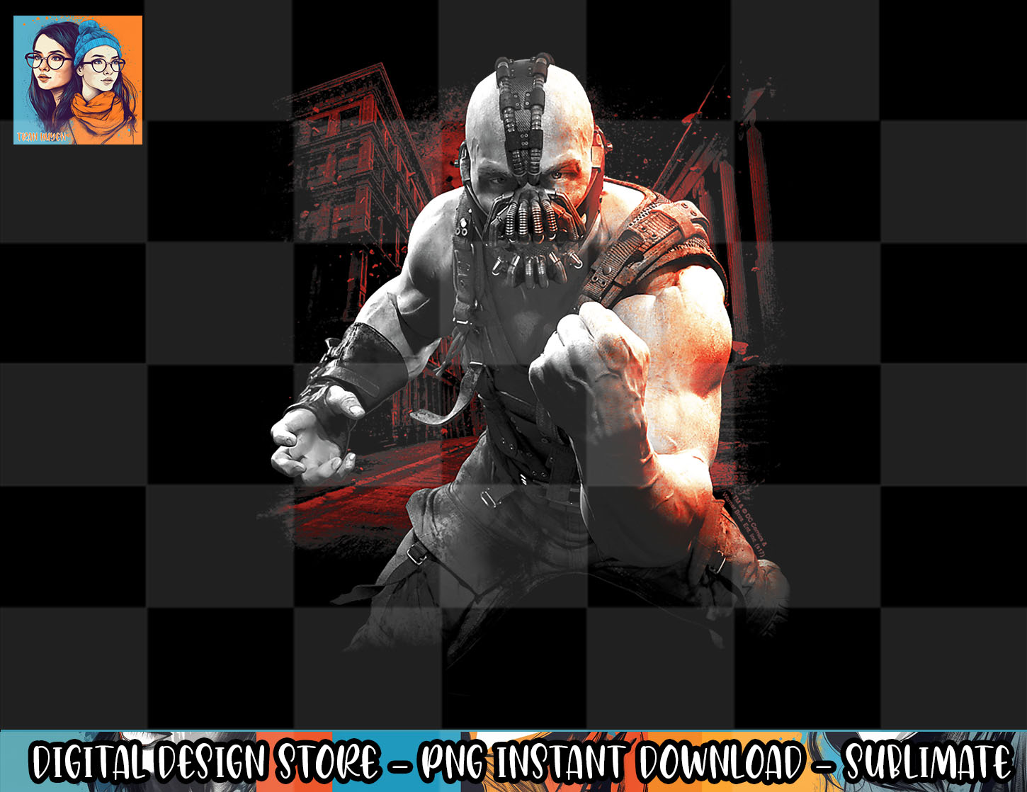 Batman Dark Knight Rises Bane Battleground png, sublimate, d | Inspire ...