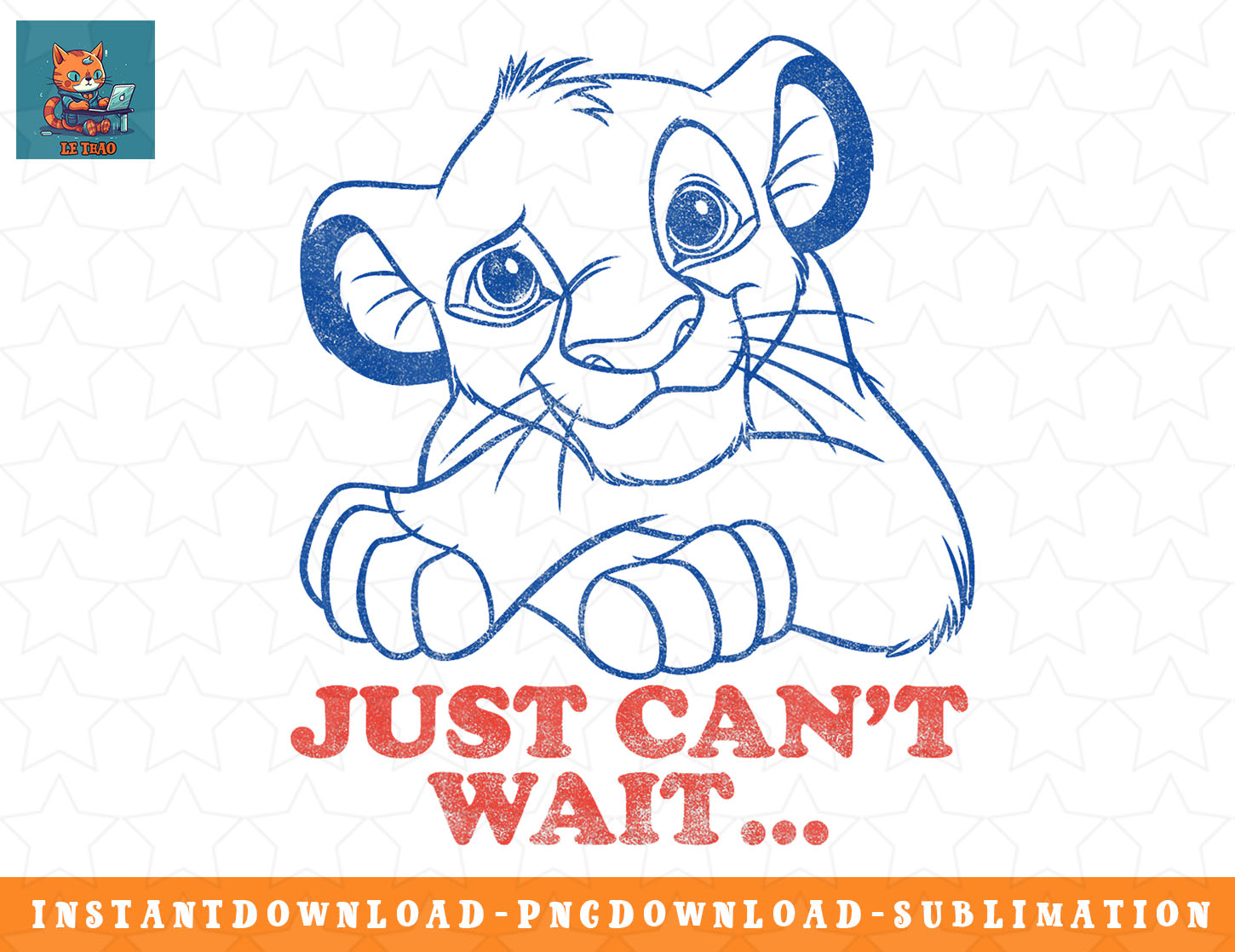 Disney Lion King Simba Just Cant Wait Outline Poster png, su | Inspire ...