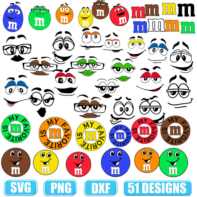m and m svg,m and m faces svg,M&M Faces Svg | Inspire Uplift