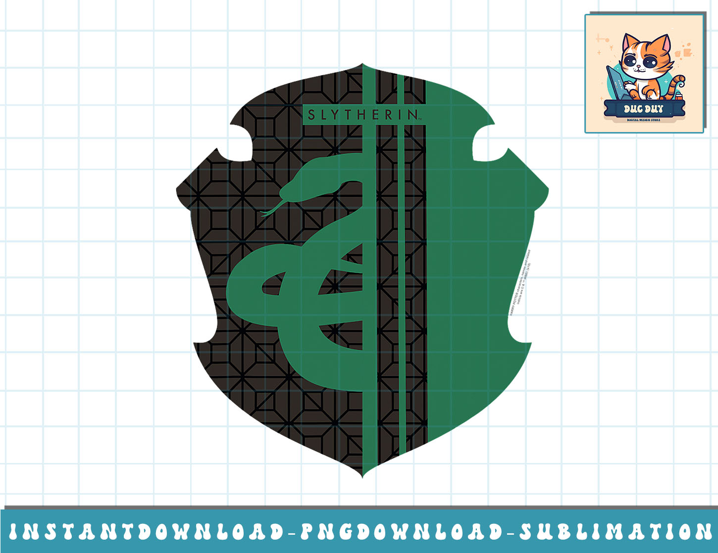 Harry Potter Slytherin Shield png, sublimate, digital downlo | Inspire ...