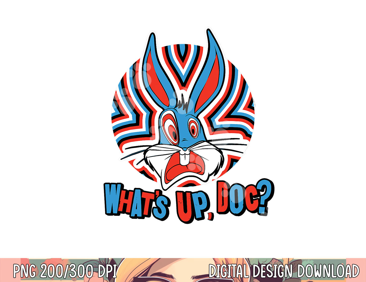 Looney Tunes What s Up, Doc png, sublimation Inspire Uplift