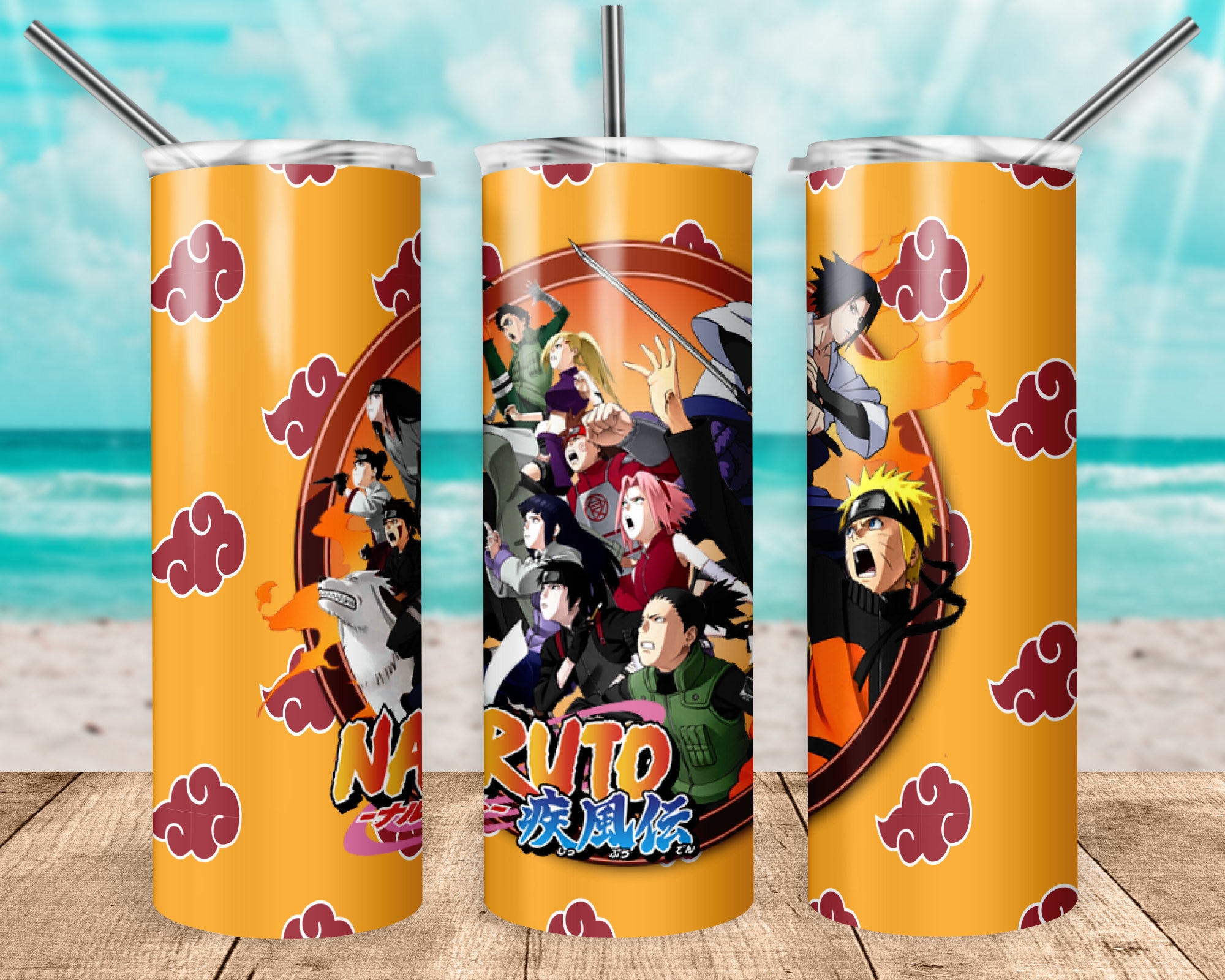 Anime Wrap One Piece Skinny tumbler, Straight Sublimation 20 | Inspire ...
