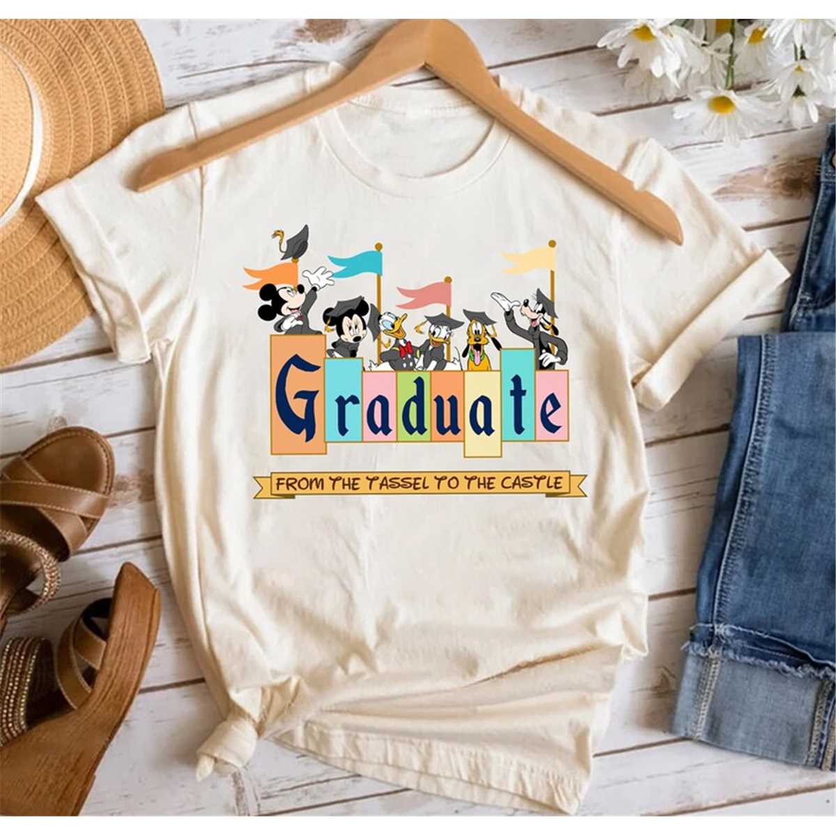 Castle Disney Graduation Shirts Graduate From The Tassel To Castle