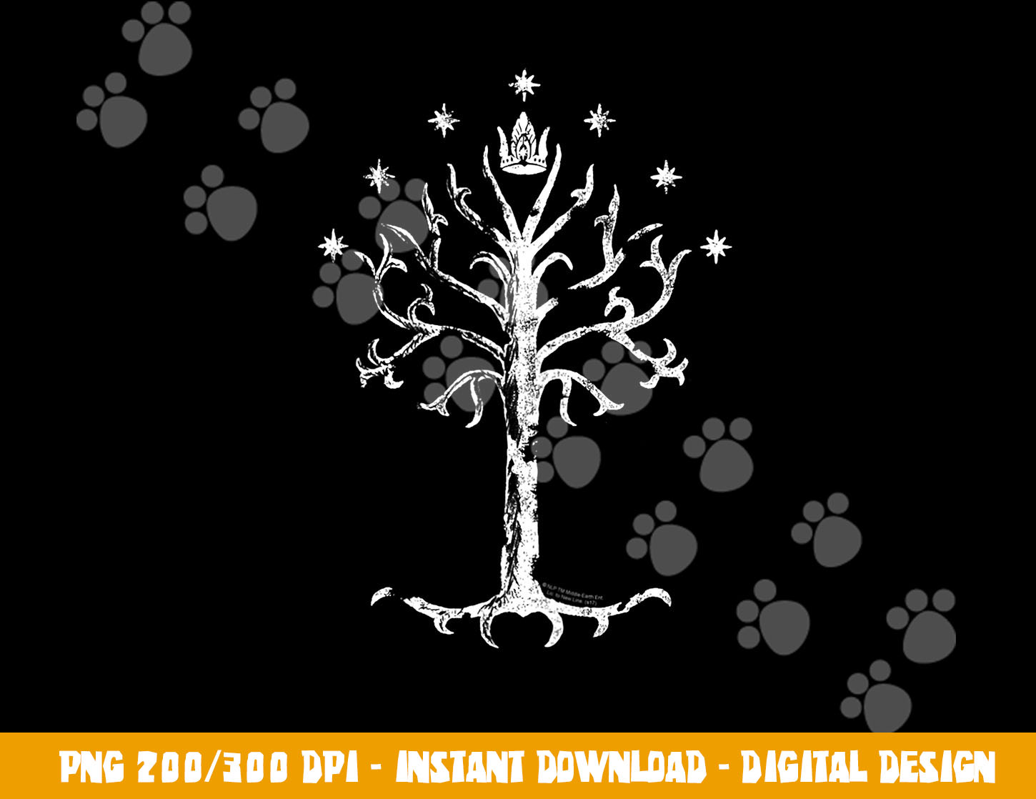 Gandom Tree The Lord of the Rings Tree of Gondor png, sublimation | Inspire Uplift
