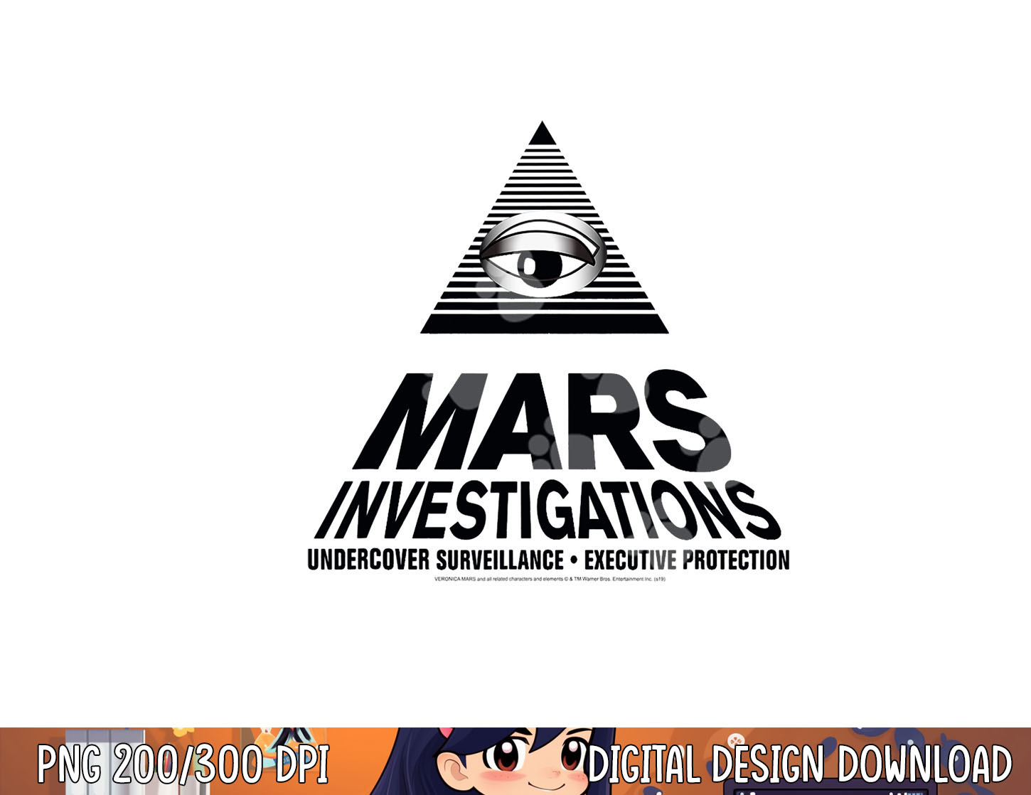 Veronica Mars Investigations png, sublimation | Inspire Uplift