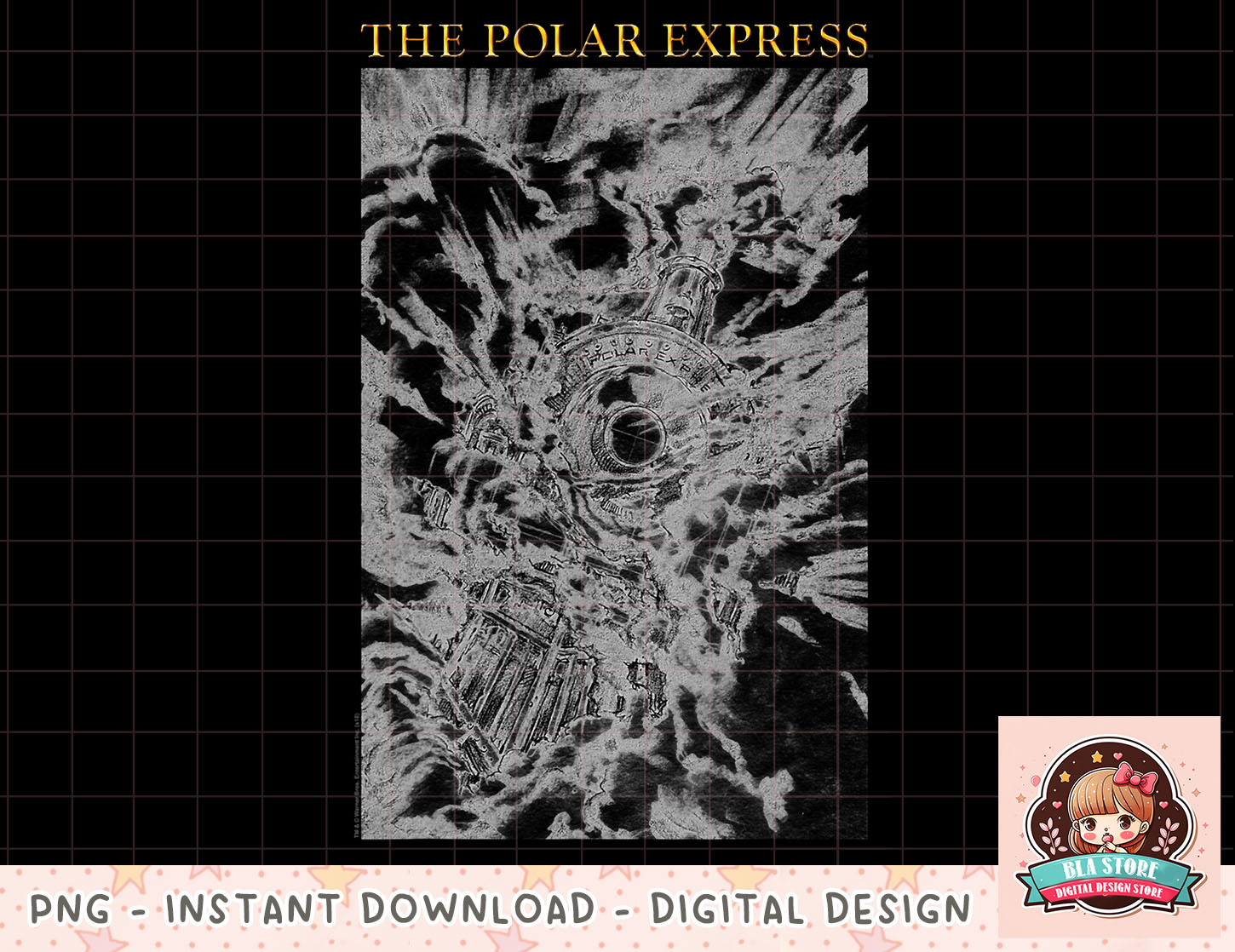 Polar Express Drawing T Shirt png, instant download, digital | Inspire ...