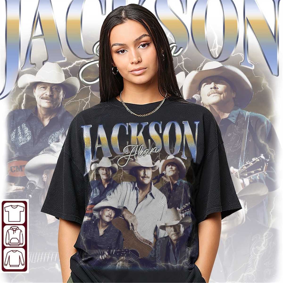 トップス 1990s ALAN JACKSON PRINT TEE 1990s Alan Jackson on Tour T-Shirt, size XL - Polyester +