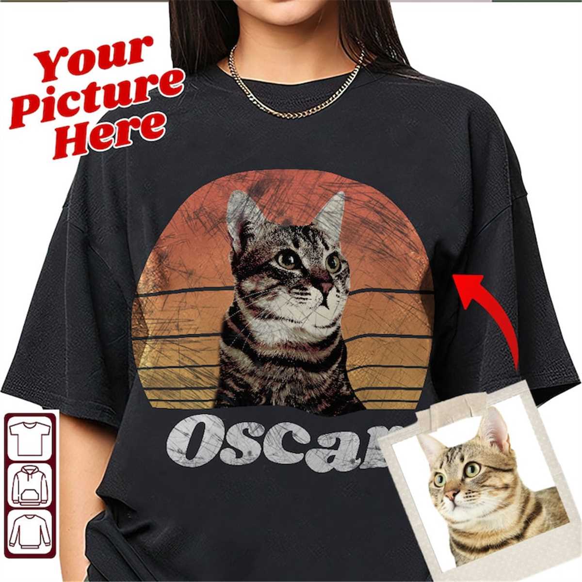 MILLO ARCHIVE☆パクジフン着用Custom Frame Cat T-Shirts Amazon.com: Customizable Cat Photo Shirt, Custom Cat Mom