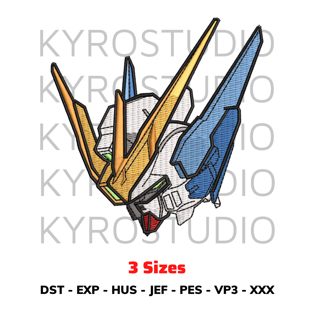 Gundam Embroidery Design, Anime Embroidery Design, Embroider Inspire Uplift