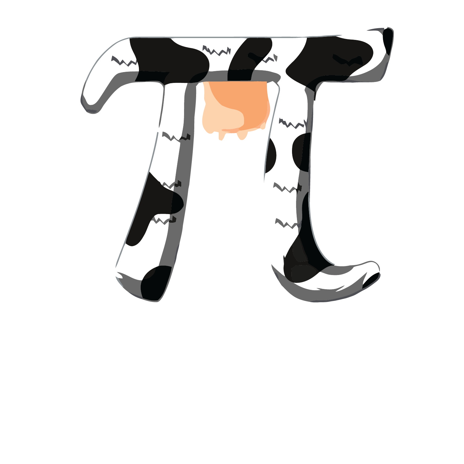 Pi Day Svg, Cow Pi svg, Pi Math Symbol 3.14 SVG Cutting File Inspire Uplift