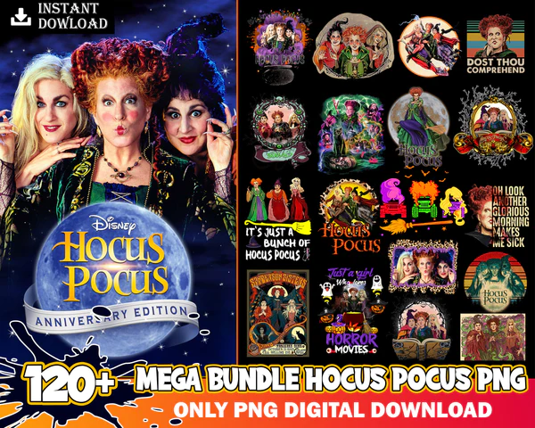 120 Hocus Pocus Png Bundle, Halloween Png, Sanderson Sisters | Inspire ...