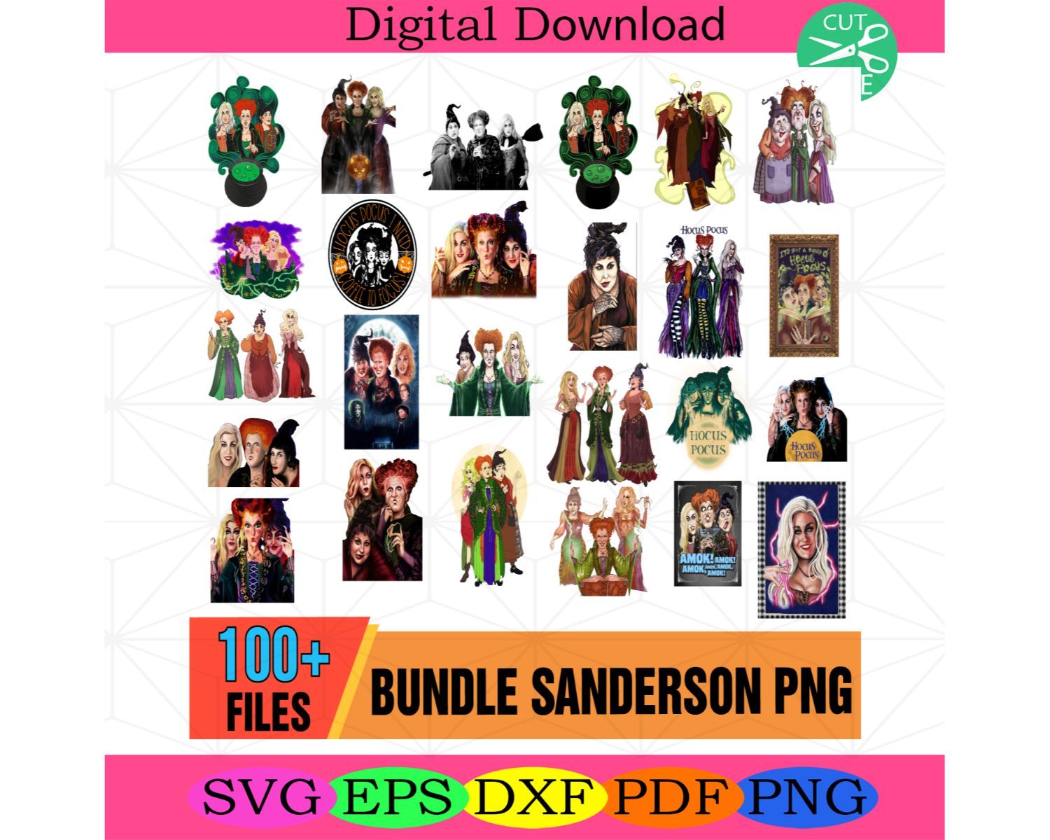 Sanderson Sisters Witch Png Sublimation Bundle, Hocus Pocus | Inspire ...