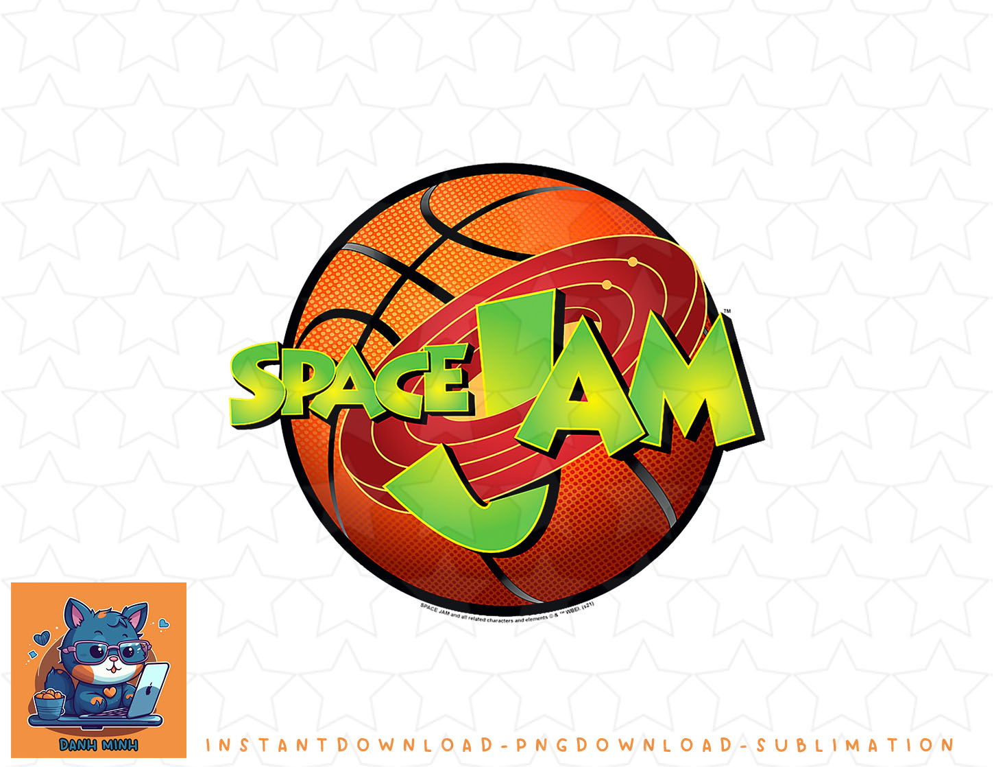 Space Jam Basketball Logo png, sublimation, digital download Inspire