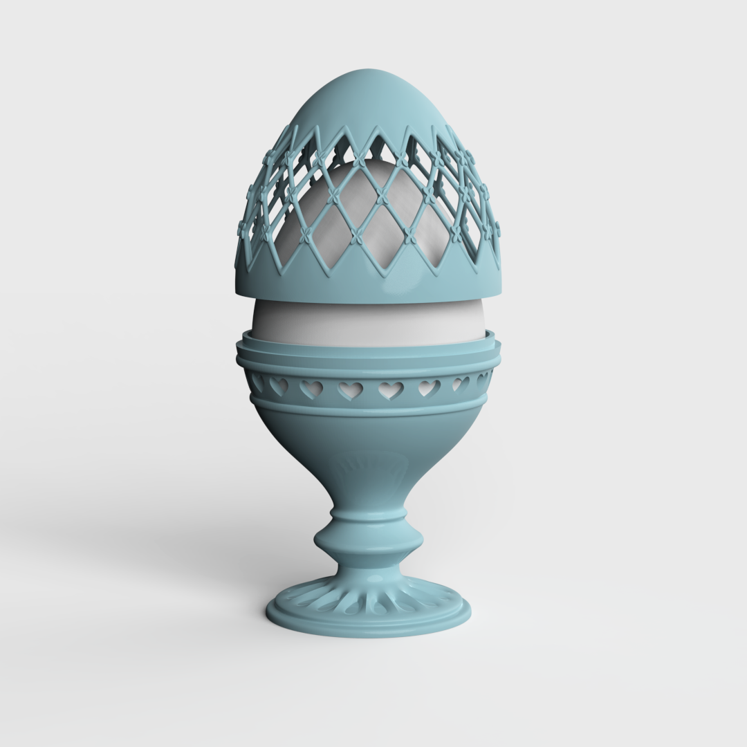 3D Model STL CNC Router file 3dprintable Egg Holder - Inspire Uplift