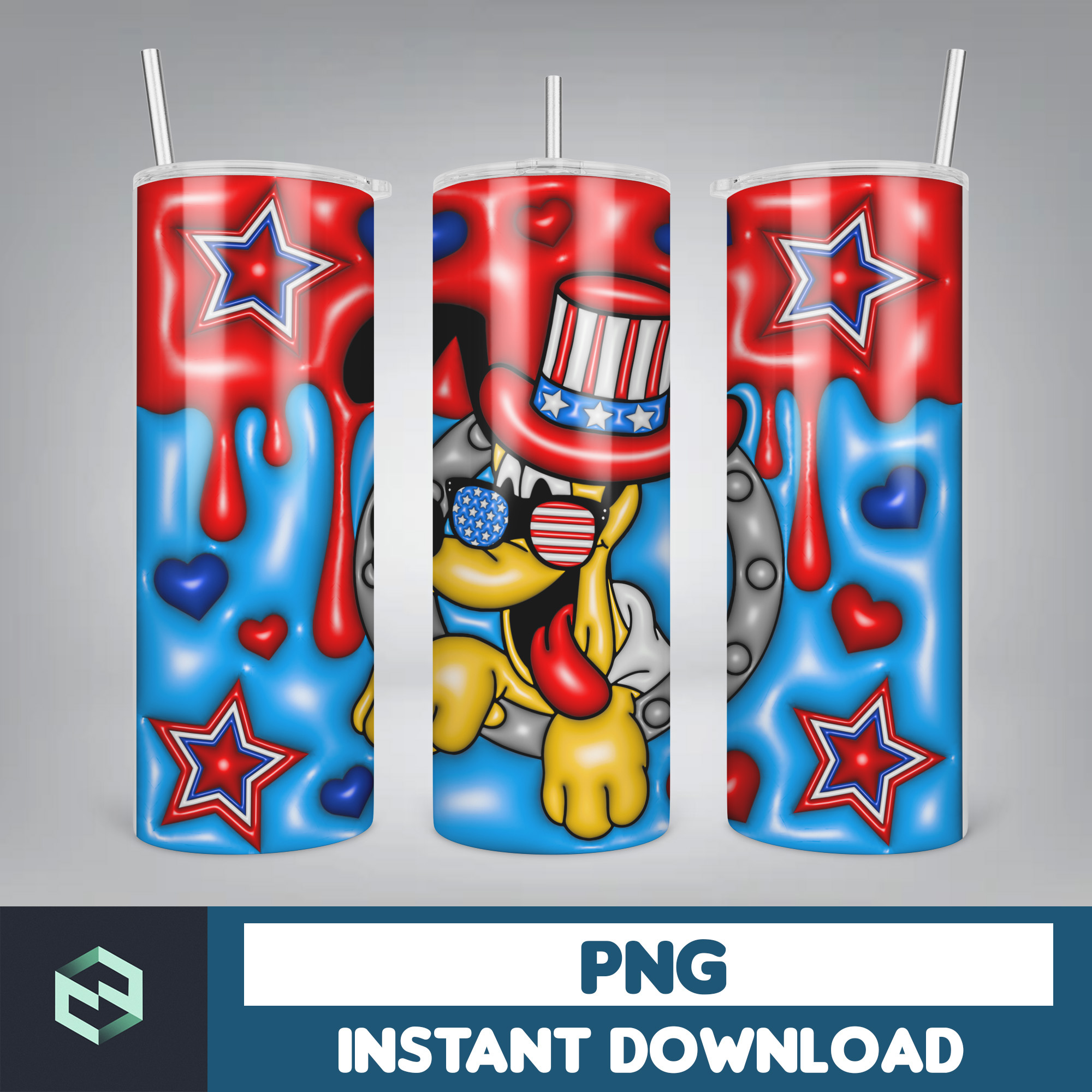 Bubble Wrap - 3D Inflated Puff Tumbler Wrap PNG, 4th of July | Inspire ...