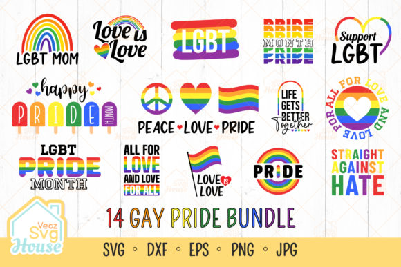 LGBT Gay Pride Month Bundle Svg LGBT Gay Pride Month Bundle | Inspire ...
