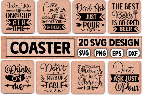 Funny Coaster Svg | Inspire Uplift
