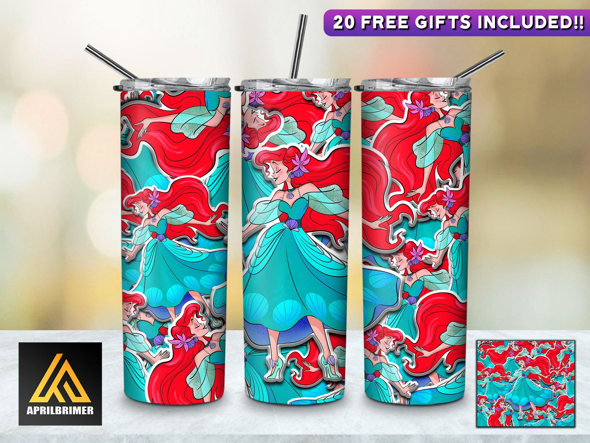 Blossoming Dreams Disney Princesses Tumbler, Disney Princess Inspire