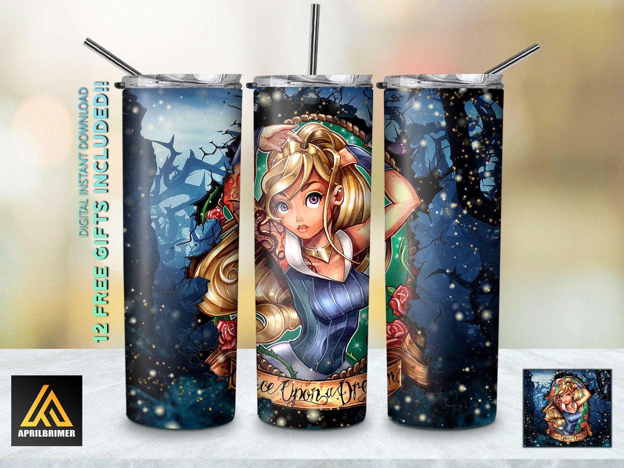 Iconic Beauties Disney Princesses Tumbler, Disney Princesses Inspire