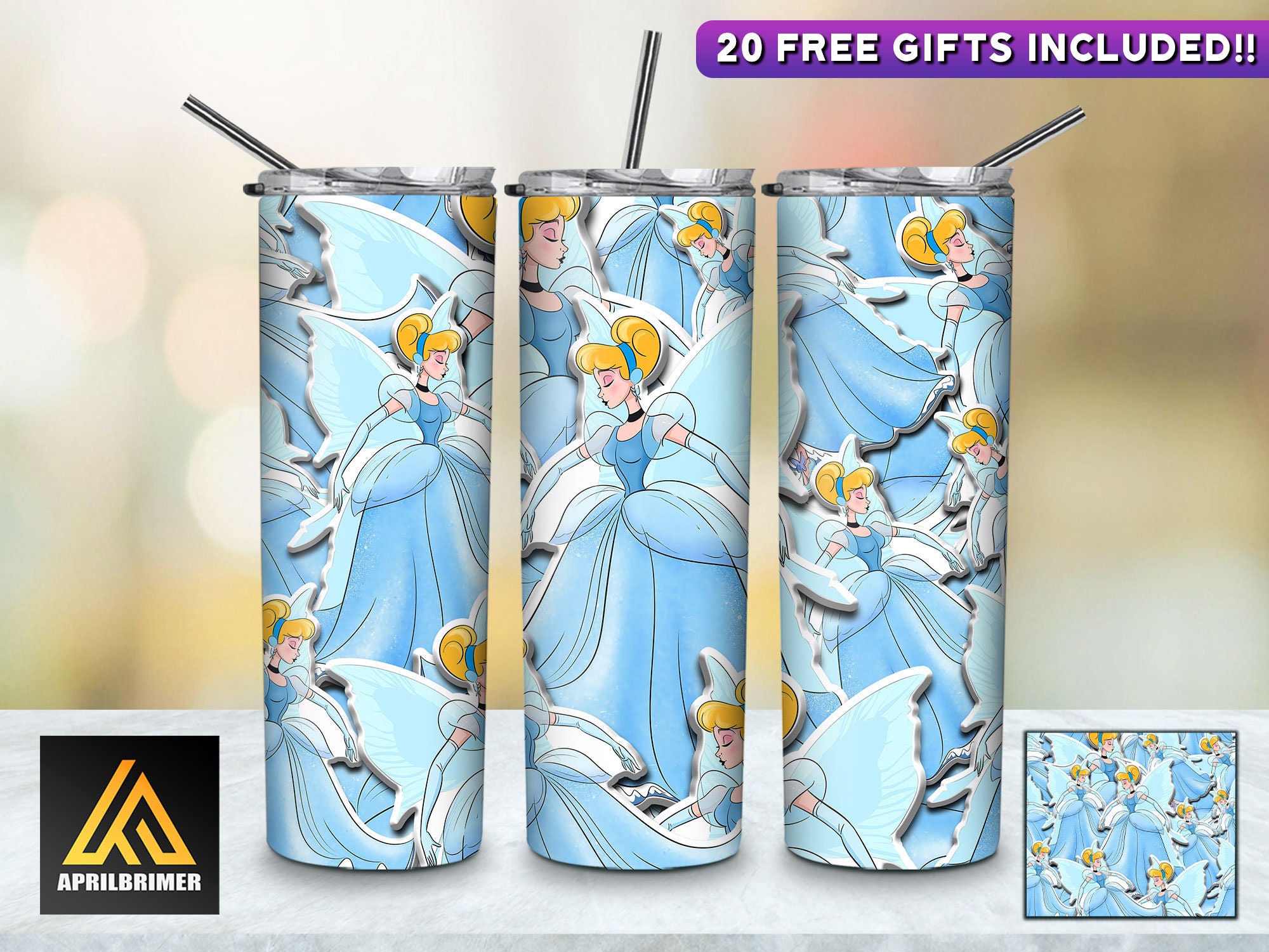 Magic In The Air Disney Princesses Tumbler, Disney Princesse Inspire