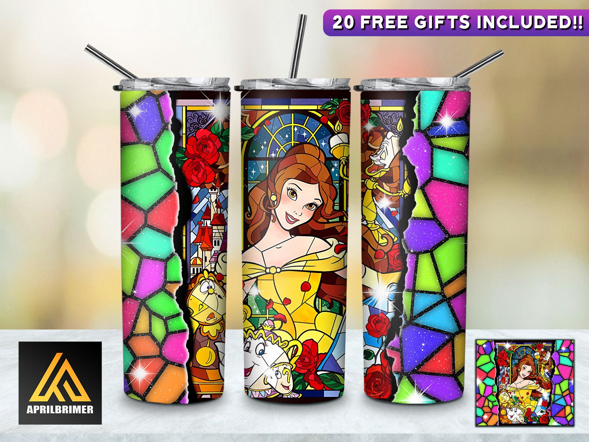 Wondrous Magic Disney Princesses Tumbler, Disney Princesses Inspire