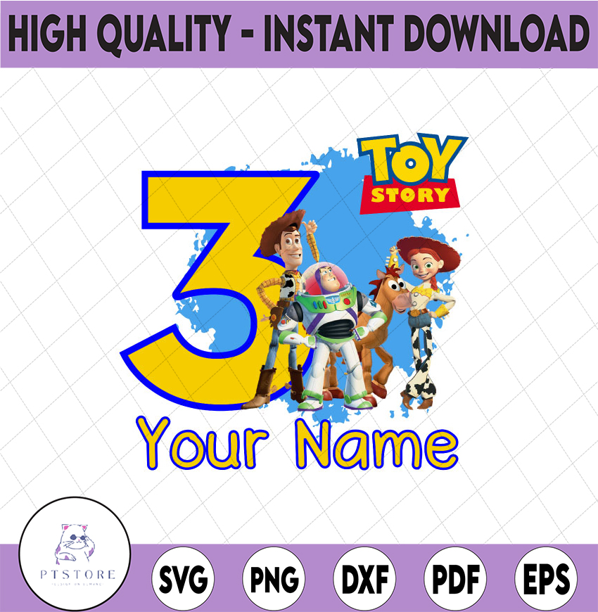 Boys Toy Personalised Birthday, Toy story 3rd Birthday Boy C | Inspire
