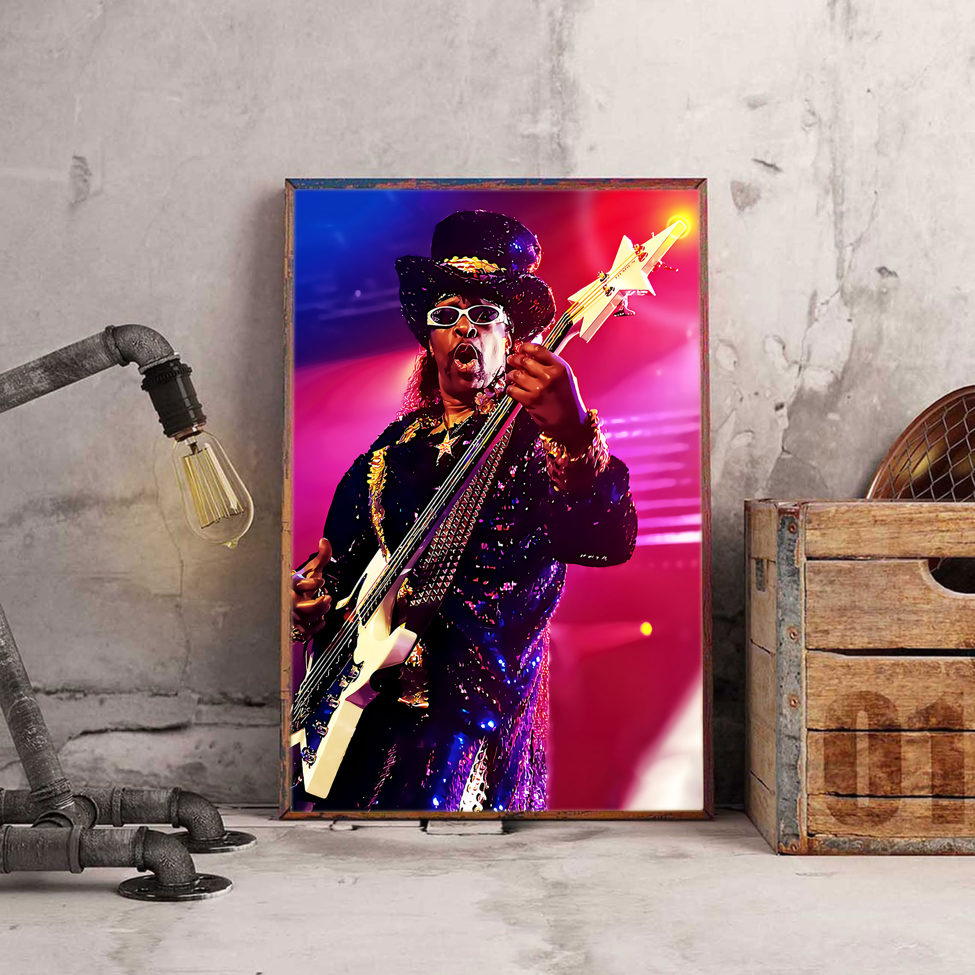 Bootsy Collins Poster, Soulful Swagger Poster, Music Poster, Inspire