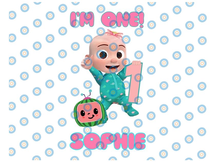 Cocomelon Personalized Name And Ages Birthday Girl PNG, Coco - Inspire