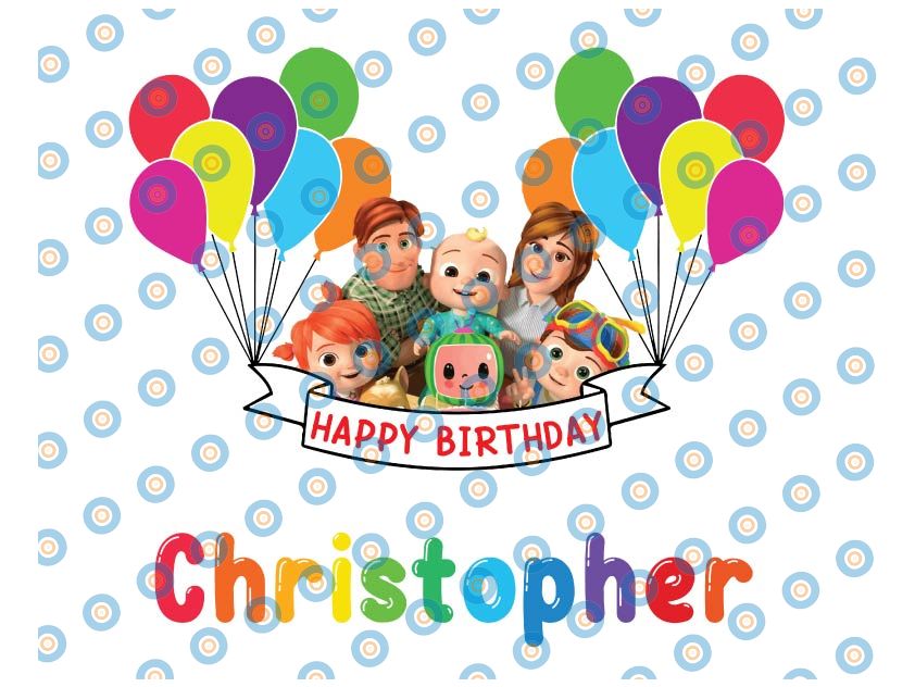 Cocomelon Personalized Name And Ages Birthday PNG, Cocomelon - Inspire