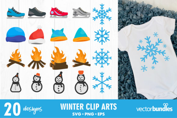 Winter Clip Art Bundle Svg Winter Clip Art Bundle Svg | Inspire Uplift