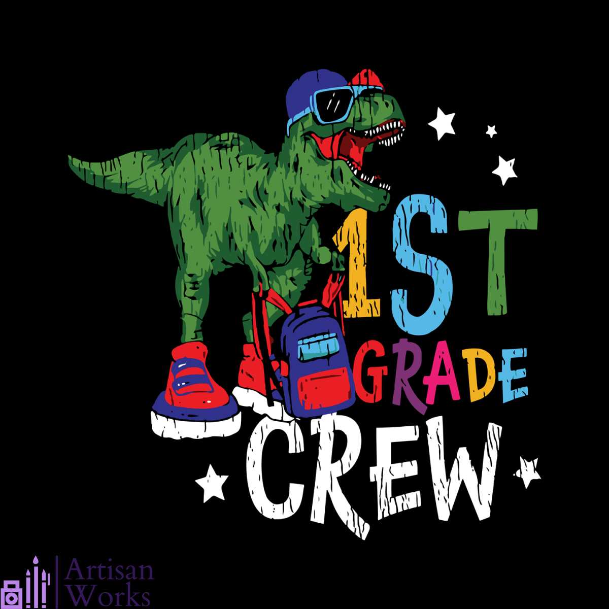First Grade Crew First Day Of School Dinosaur 1st Grade Crew SVG Digital File | Inspire ...