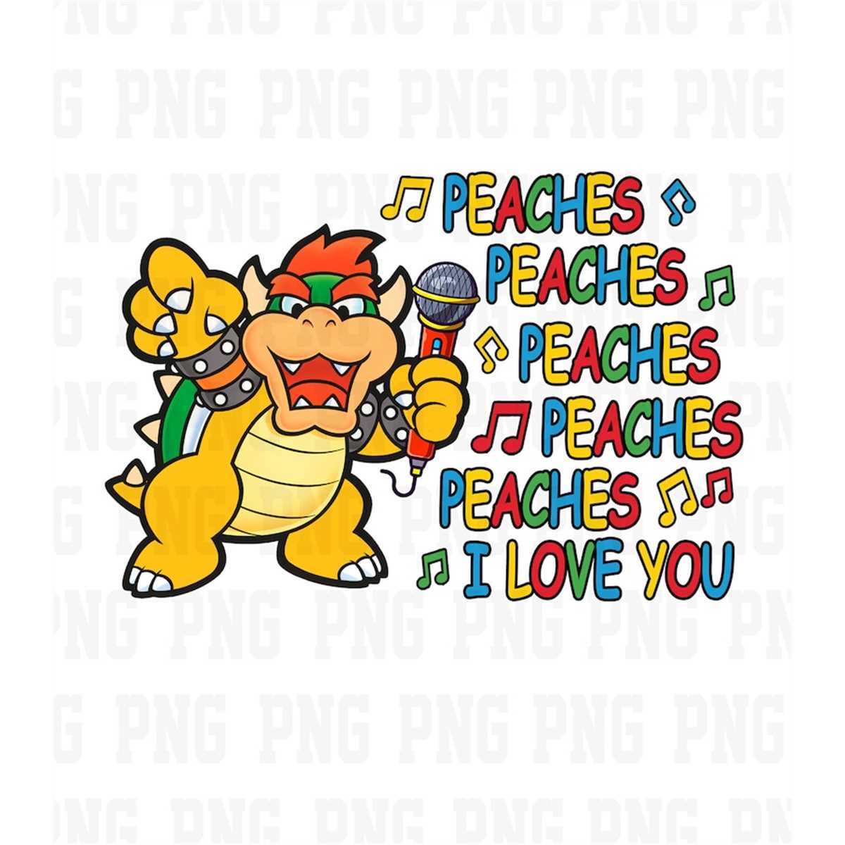 SuperMario Peaches Peaches Peaches Song Png Svg, Princess P Inspire