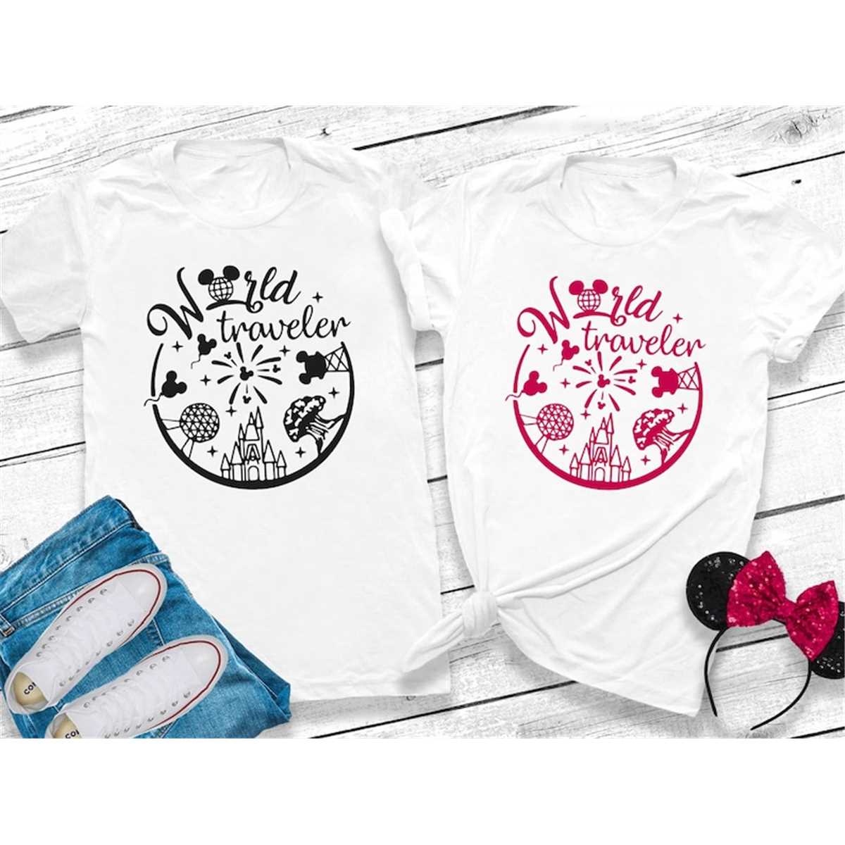 World Traveler Disney Shirt, Epcot World Traveler Shirt, Mat
