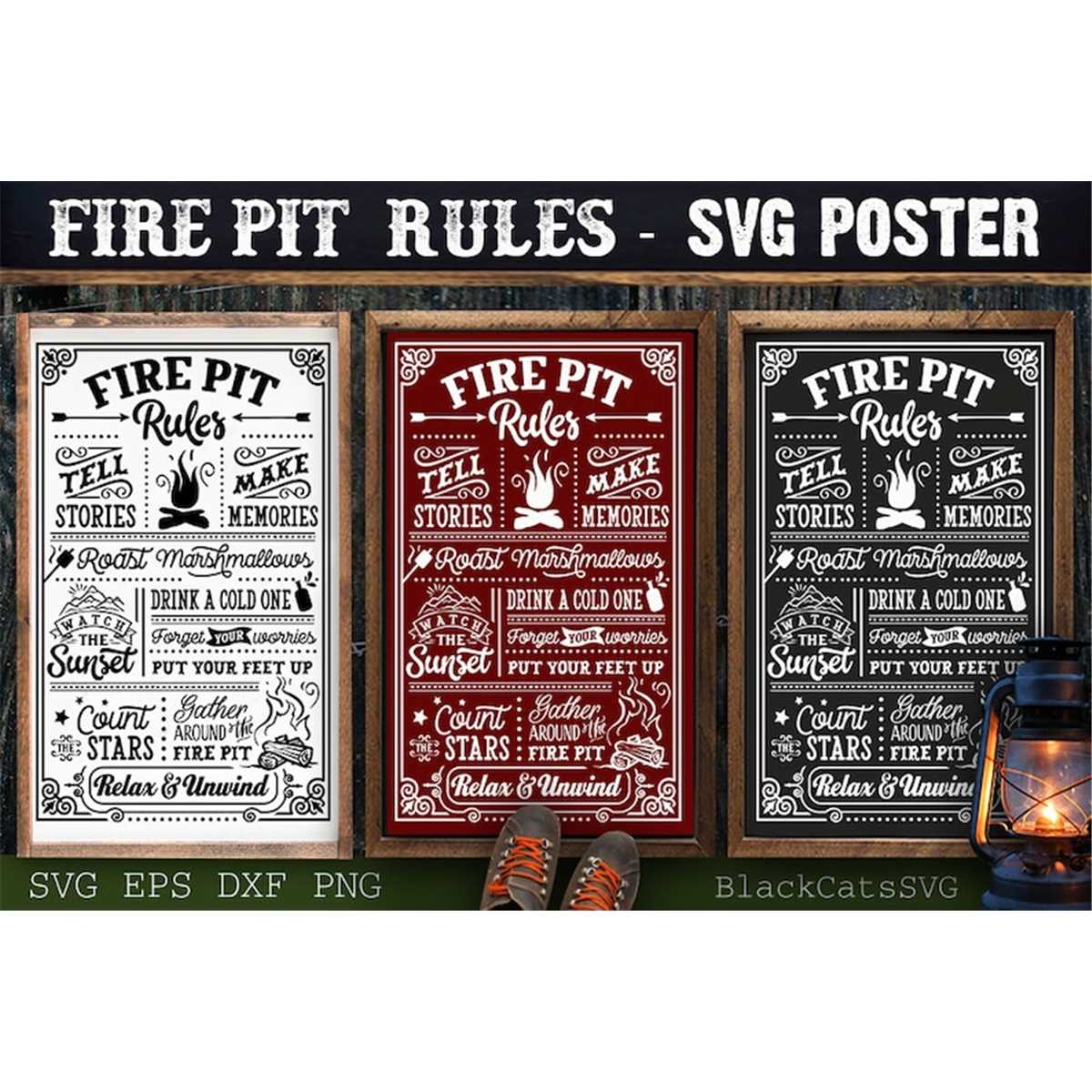 Fire pit Rules svg, Welcome to our Fire PIt svg, Fire Pit po - Inspire ...