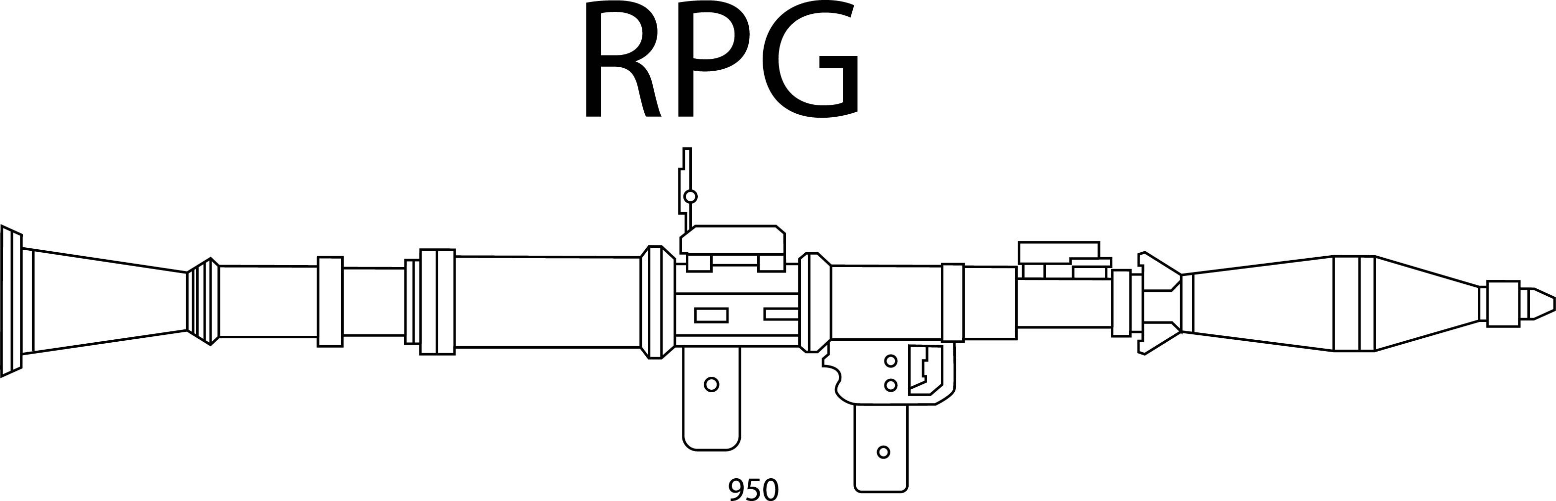 Fatma's Bullet Type Rpg RPG Bullets & Missiles LINE ART VECTOR FILE Black white vect | Inspire ...