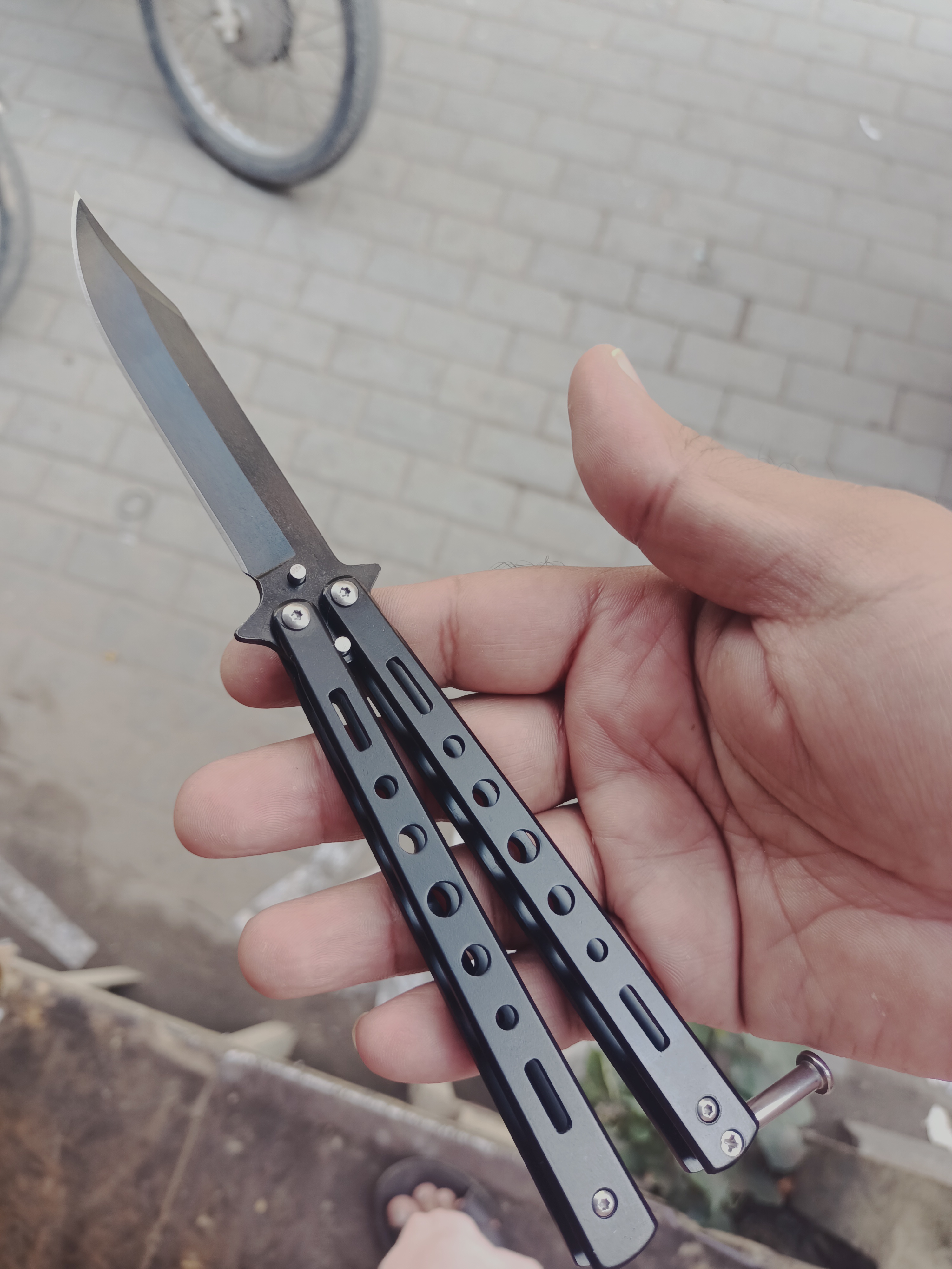 Stainless Steel Butterfly Knife Comb Trainer Inspire Uplift