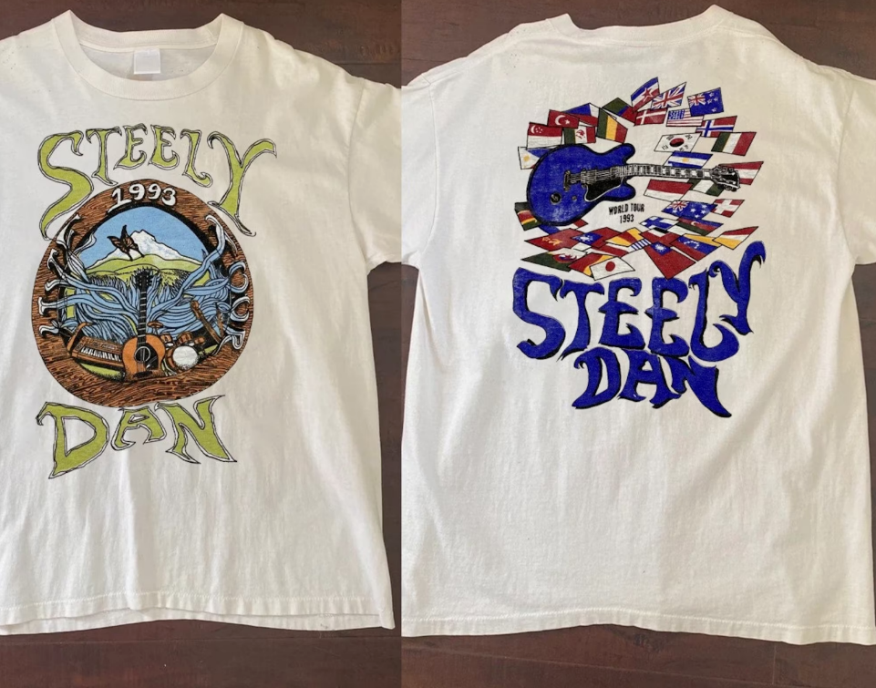 Chemise Vintage KISS Tour Du Monde 1979 - T-shirt Homme Concert Années 70