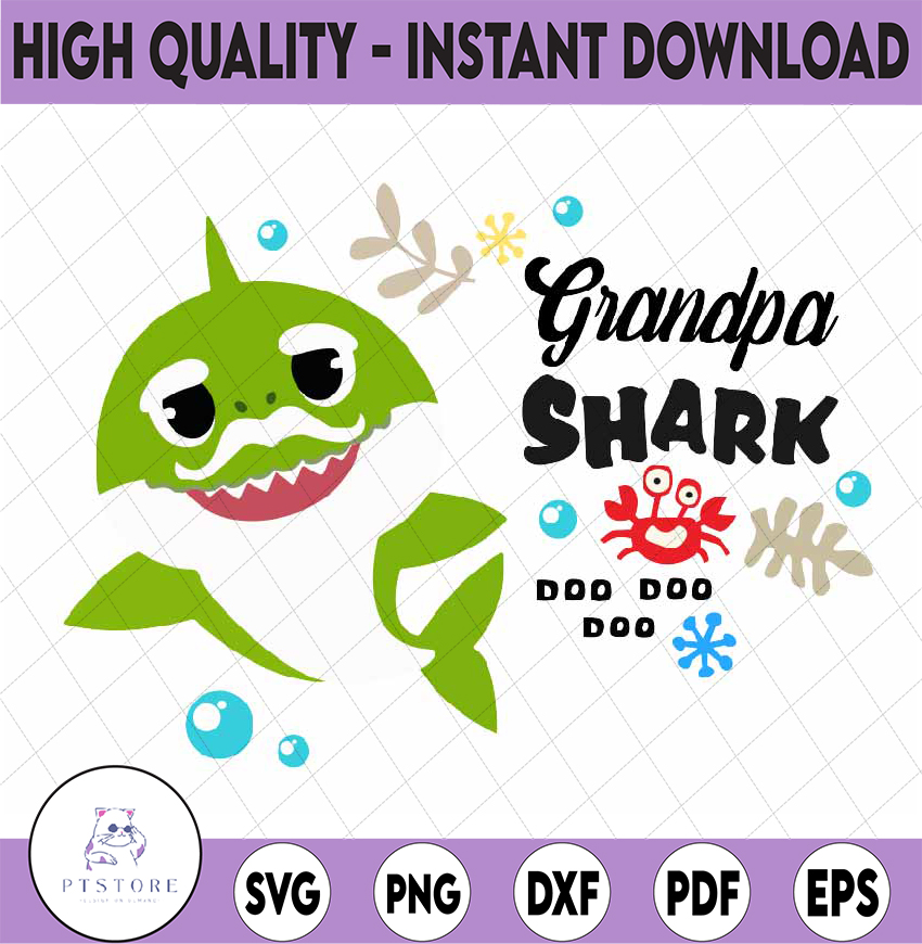 Grandpa Shark SVG Cricut Cut Files Shark Family Doo Doo Do Inspire grandpa-shark-svg-cricut-cut-files-shark-family-doo-doo-do-inspire