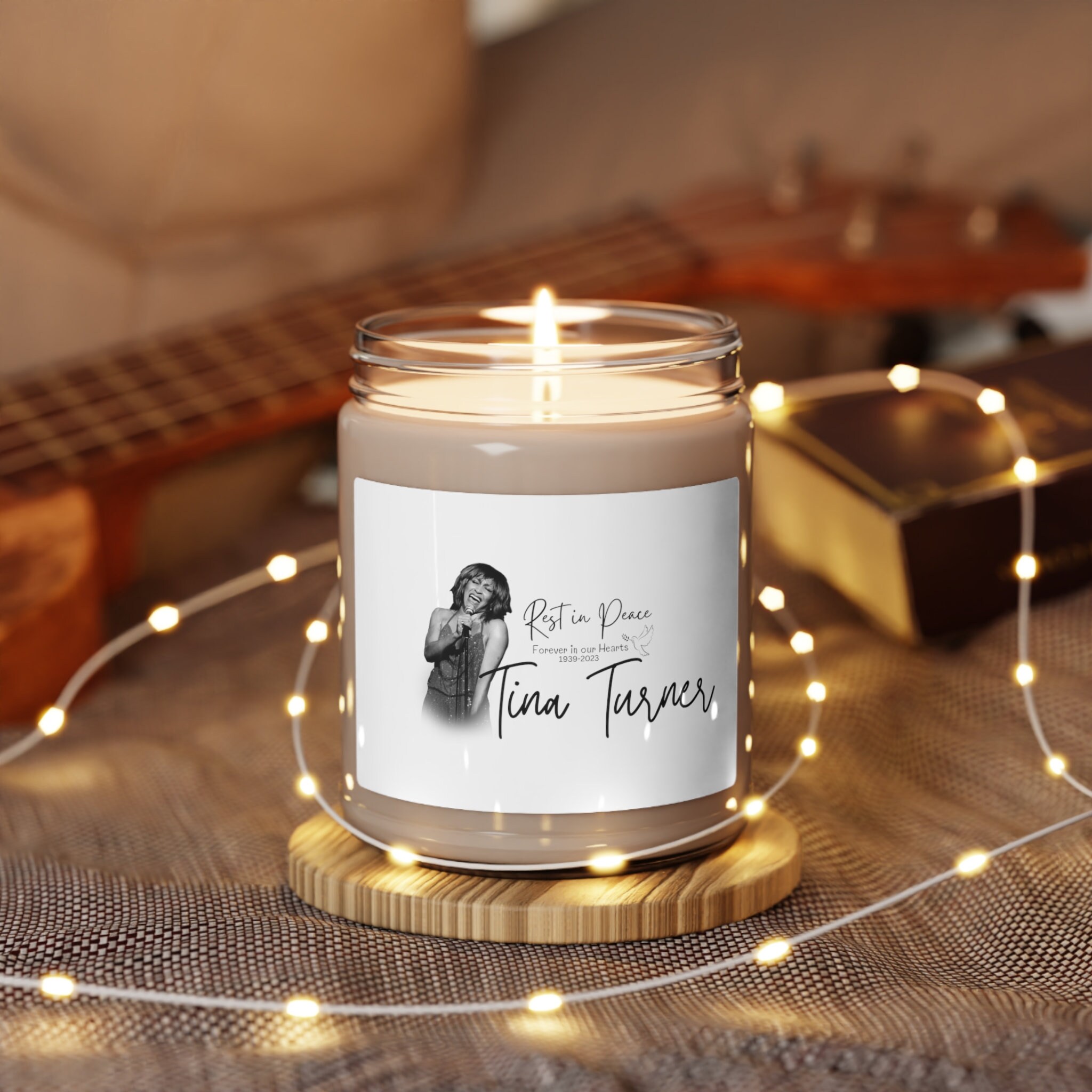 Tina Turner Candle, Memorial Scented Candle, In Loving Memor Inspire