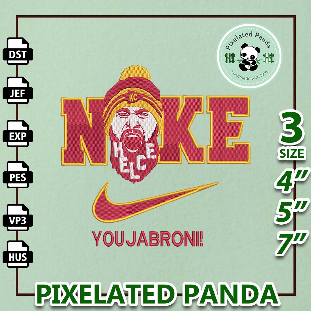NIKE You Jabroni Logo Embroidery Design, NFL Kansas City Chi Inspire