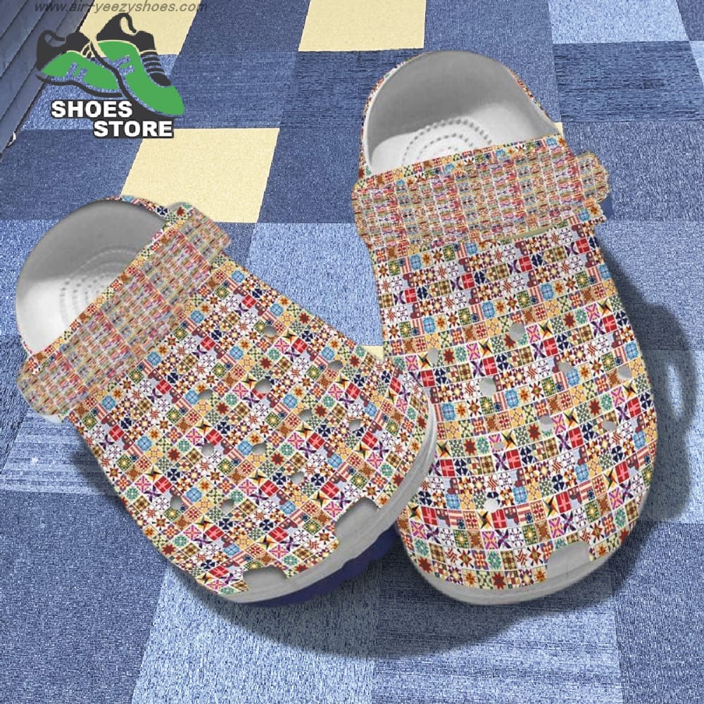 Quilting Funny Pattern Comfortable For Sewing Mom Crocs Shoe | Inspire ...