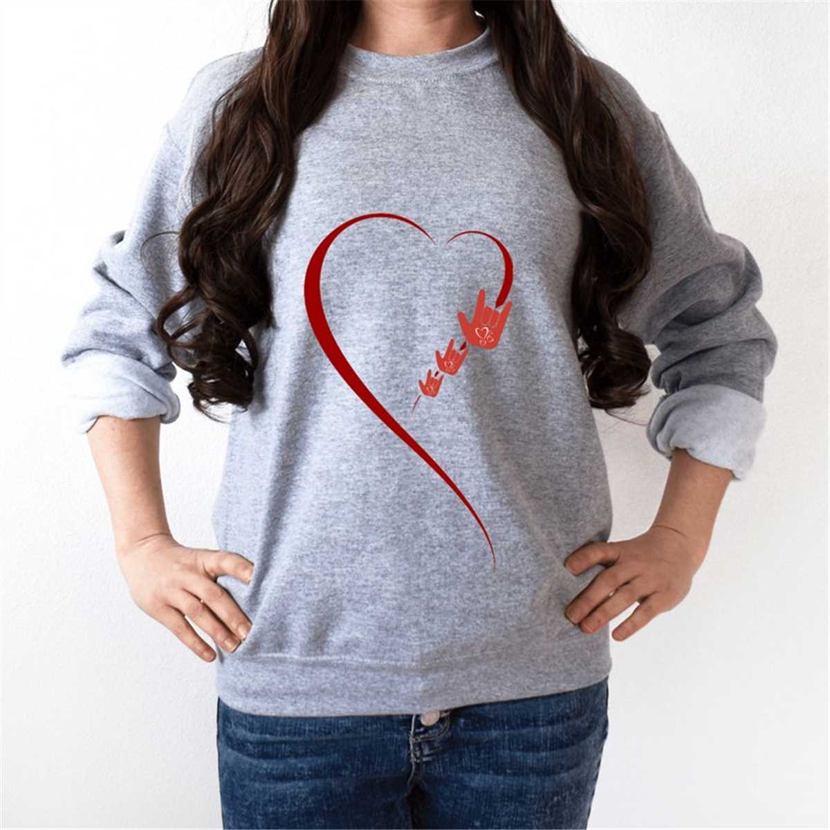 Love Sweater, ASL Love, ASL I Love You, ASL Clothing, Sign L
